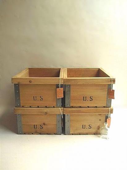 U.S. CONTAINER WOOD BOX木製コンテナ天然木No.5211通販ディアハンター仙台