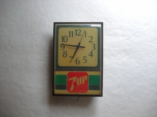 セブンアップ７upウォールクロックWall Clock壁時計1960～70年代 