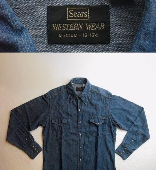 sears roebucks denim shirt 50s60s