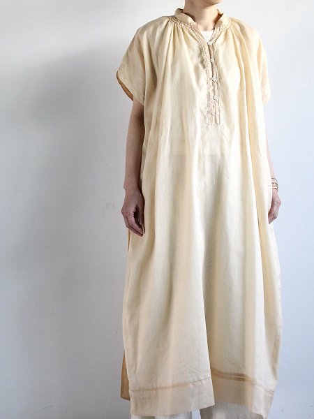 ASEEDONCLOUD Jiyusou smock dress / Memento cotton organdy