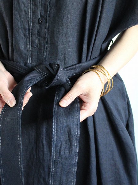 ASEEDONCLOUD Jiyusou smock dress / Antique linen