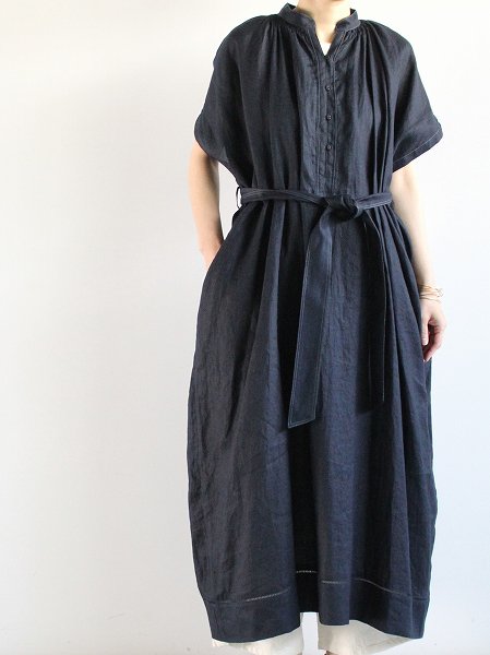 ASEEDONCLOUD Jiyusou smock dress / Antique linen