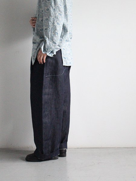 ASSEDONCLOUDHW wide trousers - CL denim / Indigo