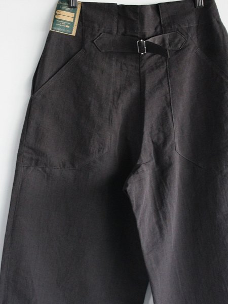 ASEEDONCLOUD (Handwerker) HW wide trousers / LINEN NYLON