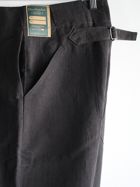 ASEEDONCLOUD (Handwerker) HW wide trousers / LINEN NYLON