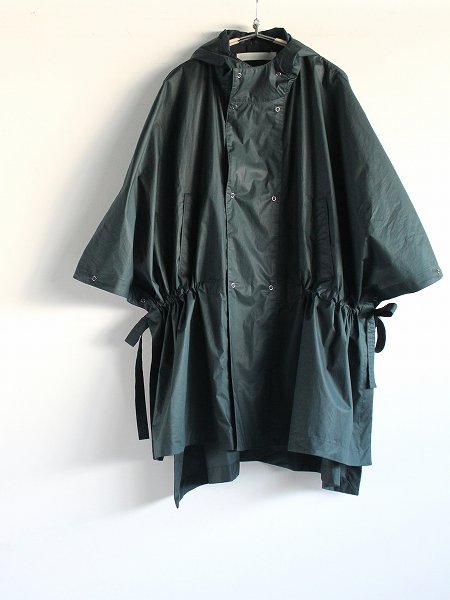 ASEEDONCLOUD Prayer cowl coat / Dark green