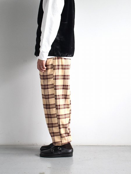 South2 West8 (S2W8)　Army String Pant - Twill Plaid / Ivory