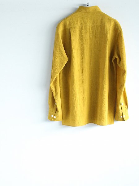 Cale Water Twist Linen Shirt / Yellow