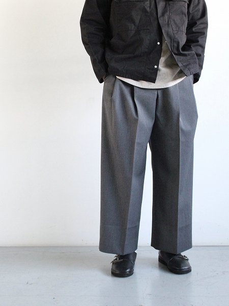 Cale Wool Vist Trouser / Top gray