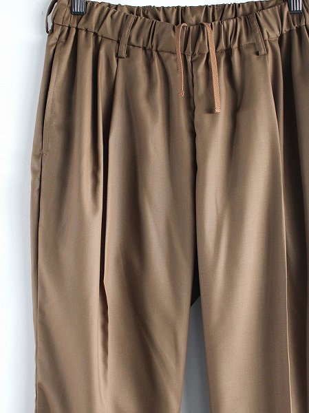 FLISTFIA (եꥹȥե)Wide Tuck Trousers / Dark Bronze