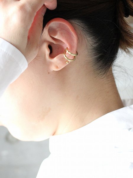 _Fot（フォート）round wire earring _ double (イヤーカフ / 1103a_d)