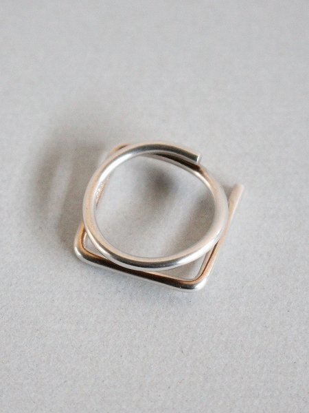 _Fot リング / round wire ring L _ form  / silver