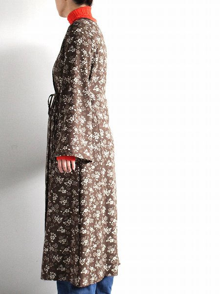 NEEDLES Wrap Dress - Wool Viera - Printed / Floral