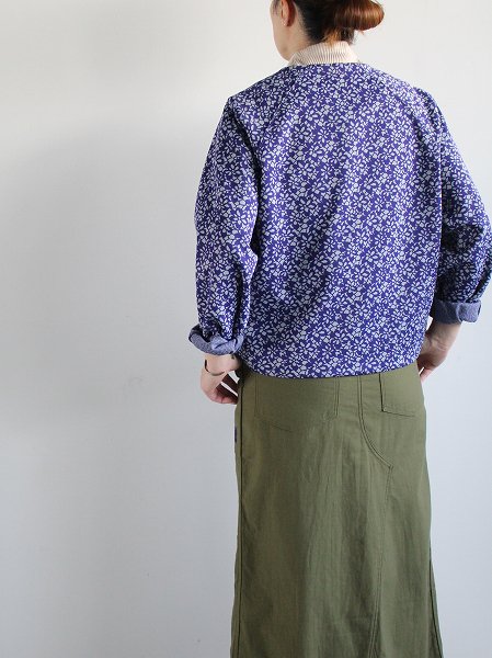 NEEDLES WOMEN　Zipped Track Cardigan - Poly Jq. / Flower Lace