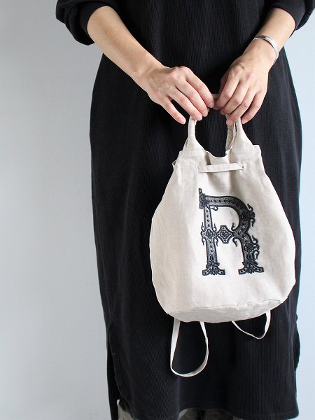 R&D.M.Co- (オールドマンズテイラー) EMBROIDERY DRAWSTRING BAG (刺繍 
