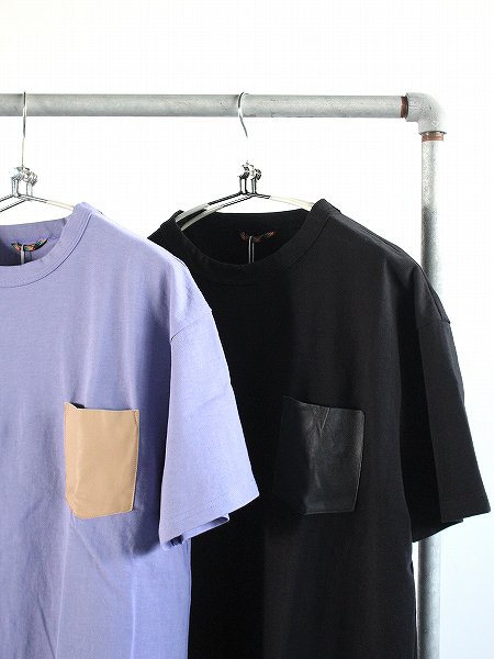 roundabout  S/S Leather Pocket T-Shirt