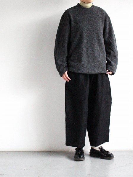 THE HINOKI Wool Casentino Pullover Shirt / CHARCOAL GRAY