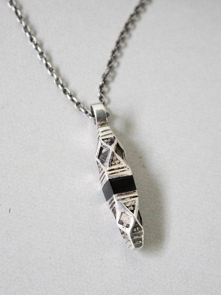 Touareg Silver necklace 01 / Silver & Ebonywood / トゥアレグシルバー バングル