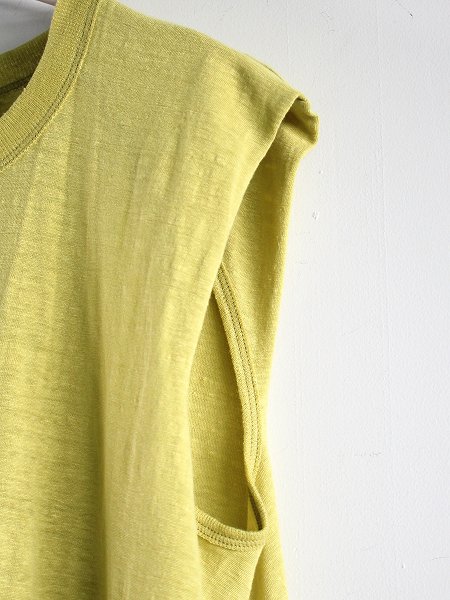 unfil / french linen-jersey A line top (WWSP-UW142)