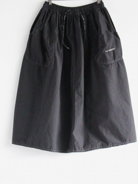 and wander (アンドワンダー) CORDURA cotton rip skirt (コーデュラコットンリップスカート)