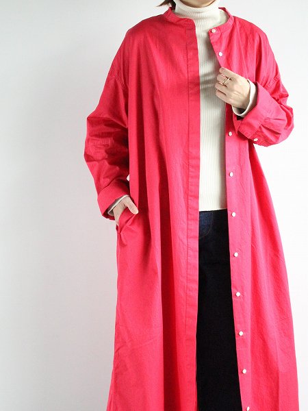 loomer　Cotton Garment Dye Onepiece / Pink 