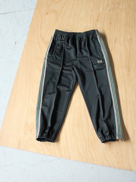 NEEDLES Zipped Track Pant - Poly Smooth / Dk.Green (MENS & LADIES 