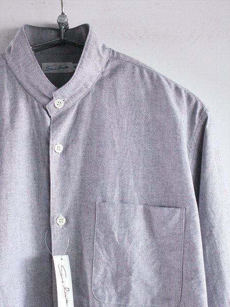 Sans limite (サンリミット)　マオカラーシャツ シャンブレーオックス  (W2101160)