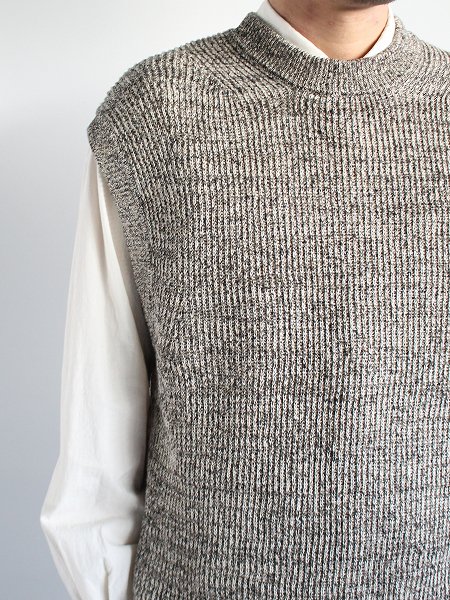 unfil organic hemp ribbed-knit vest (MENS & LADIES)