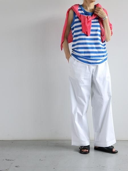 eleven 2ndCotton Border Jersey Sleeveless Top