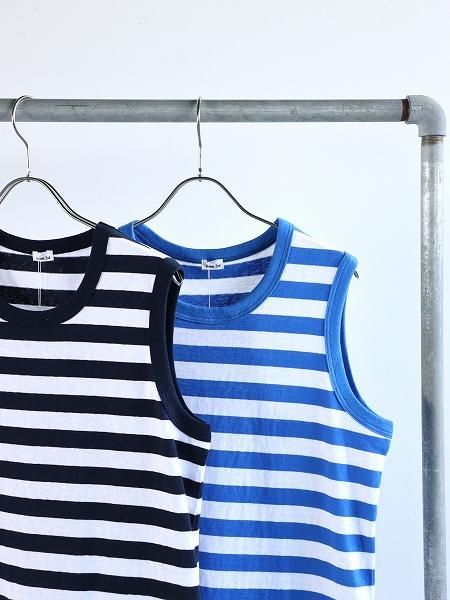 eleven 2ndCotton Border Jersey Sleeveless Top