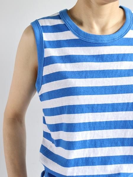 eleven 2ndCotton Border Jersey Sleeveless Top