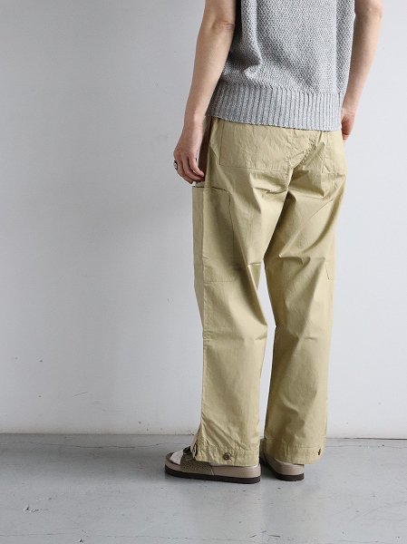 eleven 2nd カーゴパンツ (Fine Cotton Poplin Cargo Pants / Beige)