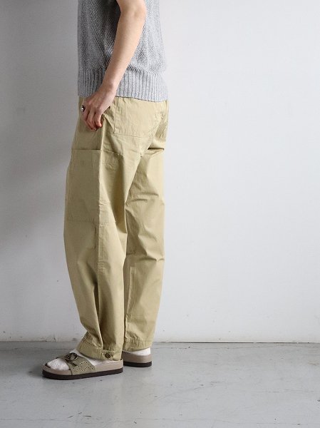 eleven 2nd カーゴパンツ (Fine Cotton Poplin Cargo Pants / Beige)