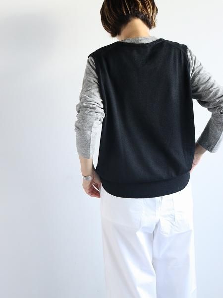 eleven 2nd / ֥󥻥ɡFine Merino Wool Mohair Trim Slipover