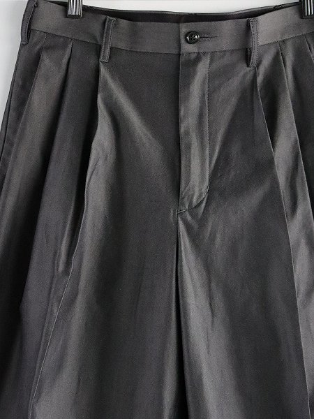 AIE　Tucked Wide Pant - Cotton Gabardine / Charcoal (OT725)