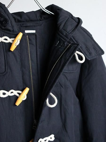 ARMY TWILLCotton Nylon Duffle Coat / BLACK