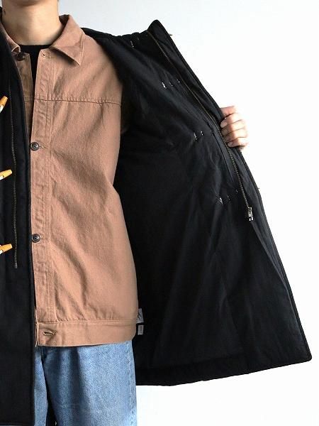 ARMY TWILLCotton Nylon Duffle Coat / BLACK