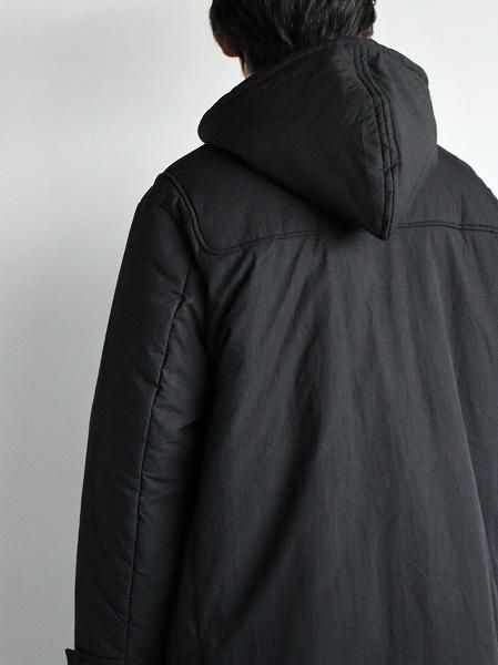 ARMY TWILLCotton Nylon Duffle Coat / BLACK