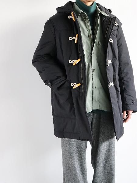 ARMY TWILLCotton Nylon Duffle Coat / BLACK