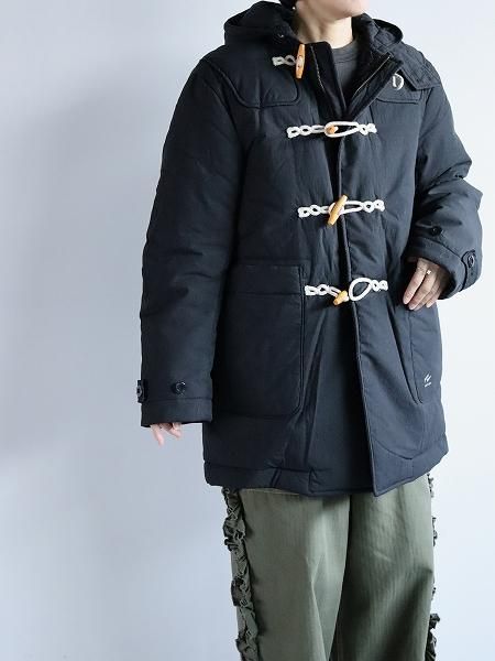 ARMY TWILLCotton Nylon Duffle Coat / BLACK