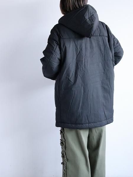 ARMY TWILLCotton Nylon Duffle Coat / BLACK