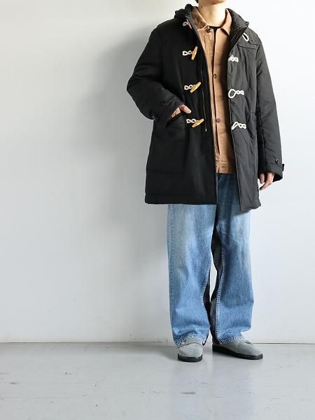 ARMY TWILLCotton Nylon Duffle Coat / BLACK