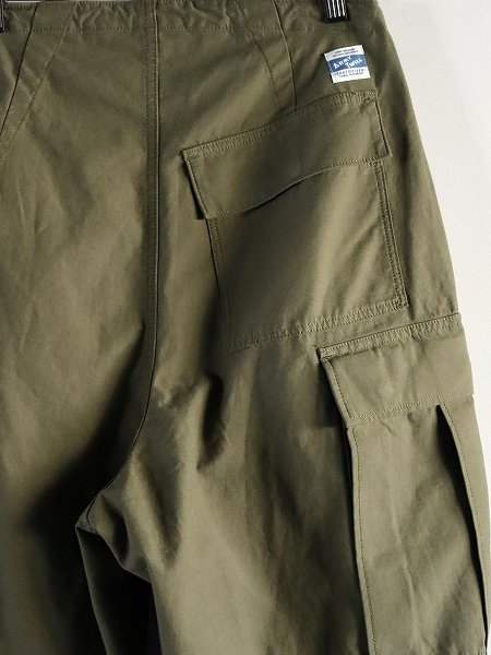 ARMY TWILLBack Satin Cargo Pants / KHAKI