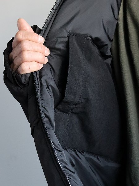 ARMY TWILL　Pe Weather Padding Jacket / BLACK