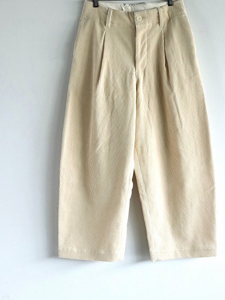 ASEEDONCLOUD (Handwerker) HW wide trousers / Corduroy - Off white