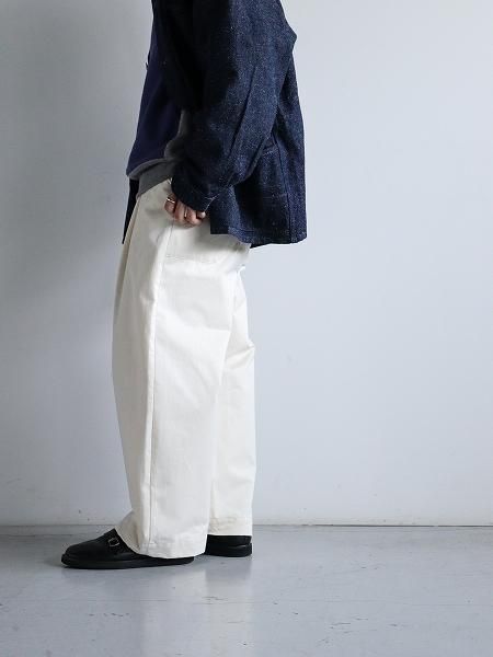 ASEEDONCLOUD HW wide trousers / BIZEN ICHIGO(備前壱号) - Off white