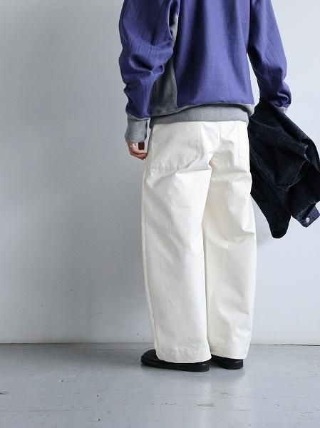 ASEEDONCLOUD HW wide trousers / BIZEN ICHIGO(備前壱号) - Off white