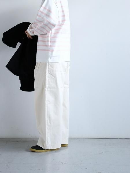 ASEEDONCLOUD HW wide trousers / BIZEN ICHIGO(備前壱号) - Off white