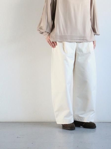 ASEEDONCLOUD HW wide trousers / BIZEN ICHIGO(備前壱号) - Off white