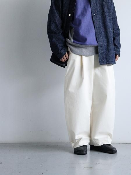 ASEEDONCLOUD HW wide trousers / BIZEN ICHIGO(備前壱号) - Off white